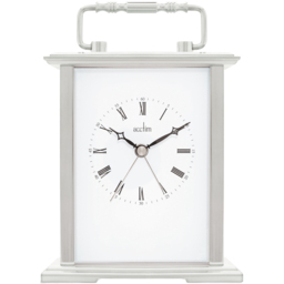 Acctim Gainsborough Silver Colour Carriage Clock