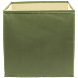 Homebase Plain Green Compact Cube Storage Insert 3 Pack - thumbnail 3