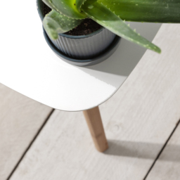 Noa and Nani Malme White and Natural Pine Occasional Large Side Table - thumbnail 3