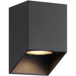 Nordlux Nico Square 12 Black Outdoor Wall Light - thumbnail 3