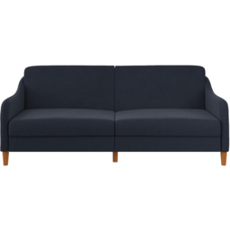 Dorel Jasper 3 Seater Navy Linen Sprung Sofa Bed - thumbnail 3