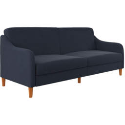 Dorel Jasper 3 Seater Navy Linen Sprung Sofa Bed - thumbnail 2