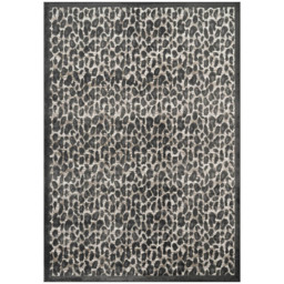 Desire Rugs Mayfair Metallic Sheen Leopard Design Rug Black 160 x 230cm - thumbnail 1