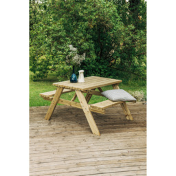 AMATA Ungurs 6 Seater Green Classic Picnic Table - thumbnail 3