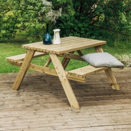 AMATA Ungurs 6 Seater Green Classic Picnic Table - thumbnail 1