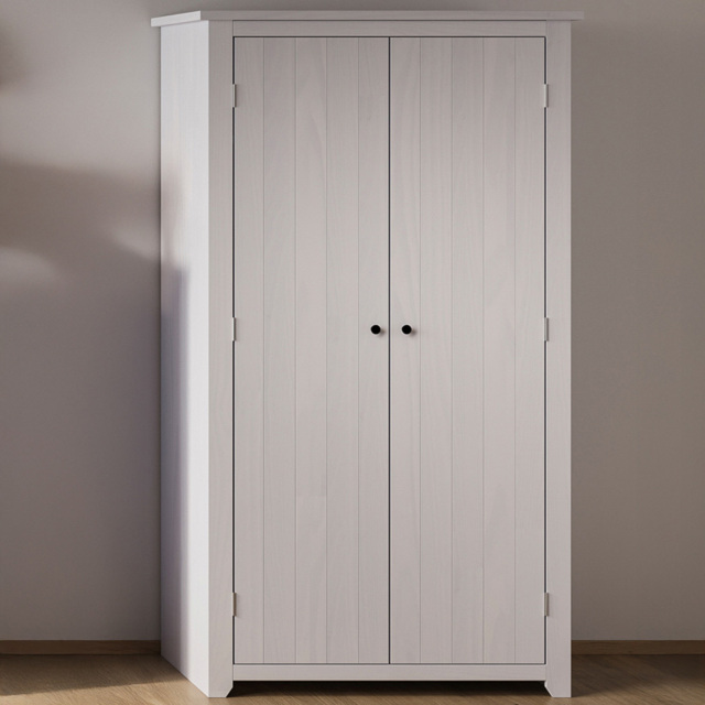 Havana 2 Door White Wardrobe 2 Pack - image 1