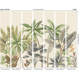 Origin Murals Tropical Palm Trees Multicolour Wall Mural - thumbnail 4