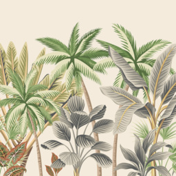 Origin Murals Tropical Palm Trees Multicolour Wall Mural - thumbnail 2