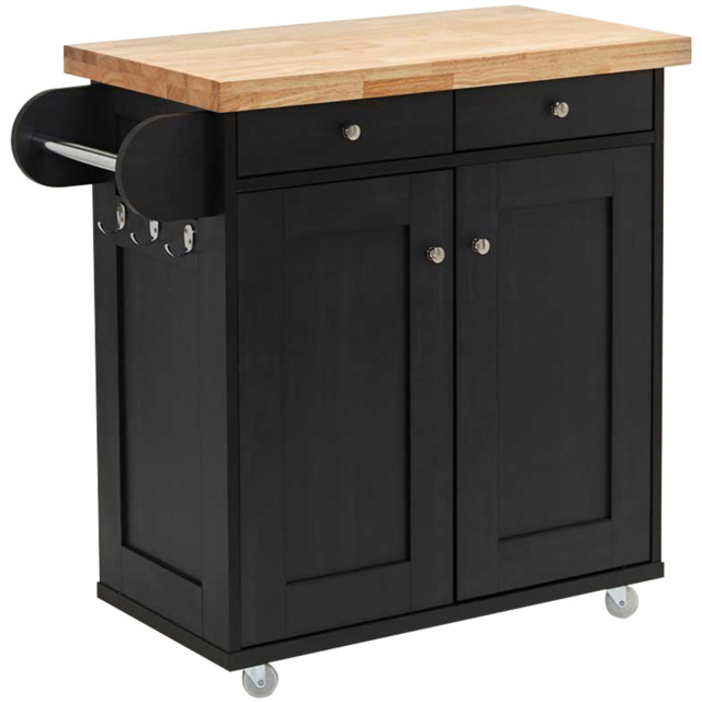 Portland Black Kitchen Island - image 1