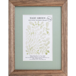 The Port. Co Gallery Sage Green Mounted Wooden Photo Frame 6 x 4 inch