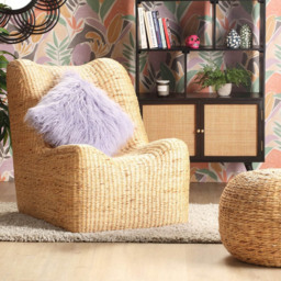 Desser Furniture Danish Rattan Armless Chair - thumbnail 3