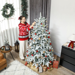 StarBright Snow Flocked Artificial Christmas Tree 6ft - thumbnail 4