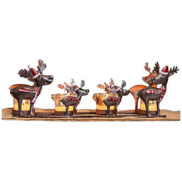 Marco Paul Reindeer Tea Light Gass Holder - thumbnail 1