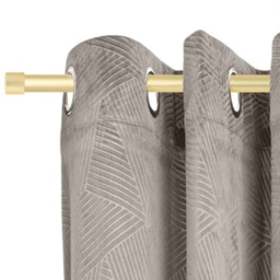 New Edge Blinds Fenton Gold Extendable Eyelet Metal Curtain Pole Set 160-300cm - thumbnail 2
