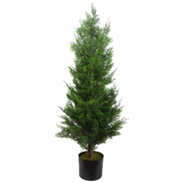 Leaf Topiary Cypress Cedar Artificial Tree in Pot 120cm - thumbnail 1