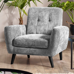 Julian Bowen Monza Dove Fabric Compact Chair