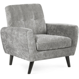 Julian Bowen Monza Dove Fabric Compact Chair - thumbnail 2