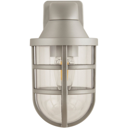 Lighting Collection IP44 Mariner Silver Outdoor Wall Light