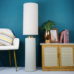 Clara Extra Large Cream Table Lamp - thumbnail 3