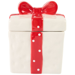 Single Pistachio Macaroon Present Ceramic Candle in Assorted Styles - thumbnail 2