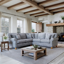 Sinatra Glory Anthracite 5 Seater Left Hand Corner Sofa - thumbnail 3