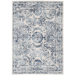 Kukoon Oscar Claudia Flat Vintage Blue Floral Medallion Rug 240 x 330cm - thumbnail 1