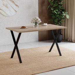 Vida Designs 4 Seater Oak Dining Table - thumbnail 4