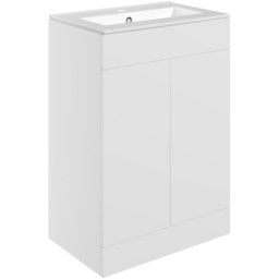 Bathstore Wharton 2 Door White Floor Standing Basin Unit 615mm