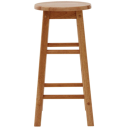 Premier Housewares Selby Natural Tropical Hevea Wood Bar Stool - thumbnail 2