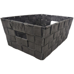 Charcoal Woven Storage Basket