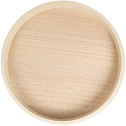 Natural Round Nordic Footed Tray 30 x 30cm - thumbnail 3