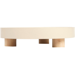Natural Round Nordic Footed Tray 30 x 30cm - thumbnail 2