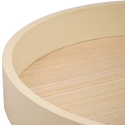 Natural Round Nordic Footed Tray 30 x 30cm - thumbnail 4
