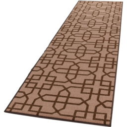 Smart Living Siam Beige and Brown Non-Slip Door Mat with Gel Backing 57 x 90cm