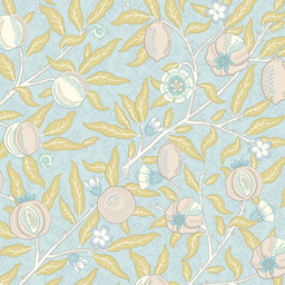 Origin Murals Fruit and Foliage Blue Wall Mural - thumbnail 2