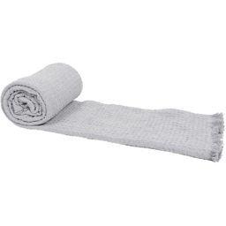 Waffle Cotton Throw Silver - thumbnail 2