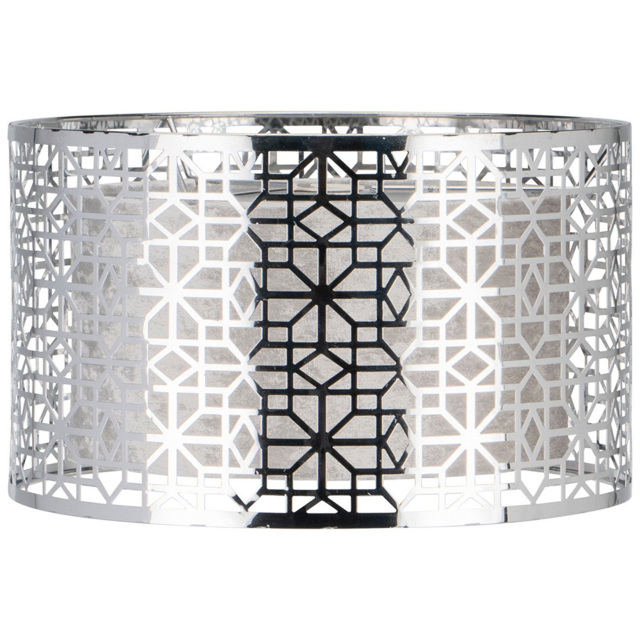 Cut Out Geometric Silver Light Shade 30cm - image 1