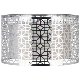 Cut Out Geometric Silver Light Shade 30cm - thumbnail 1