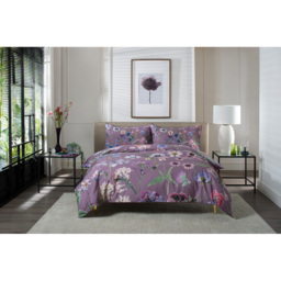 The Lyndon Company Botanical Flower Lilac Double Duvet Set - thumbnail 3