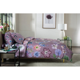 The Lyndon Company Botanical Flower Lilac Double Duvet Set - thumbnail 2