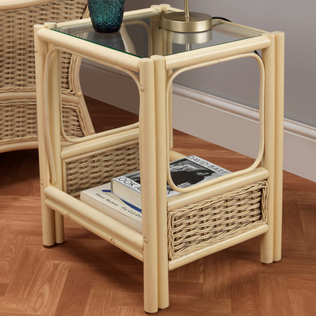 Desser Chelsea Natural Rattan Side Table - image 1