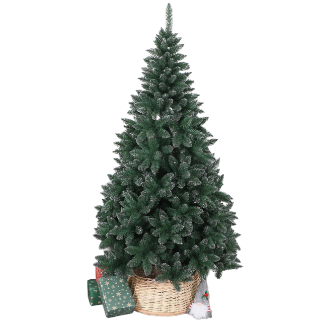 Green Glitter Tip Fir Artificial Christmas Tree 6ft - image 1