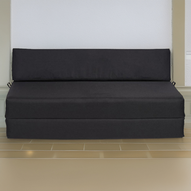 Kaikoo Double Black Foldable Bed - image 1