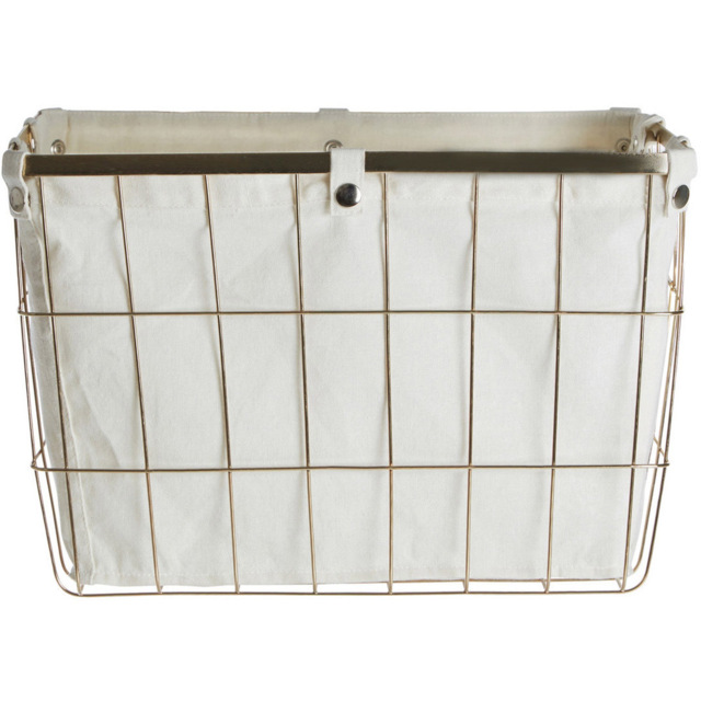 Premier Housewares Large Gold Iron Wire Storage Basket - image 1