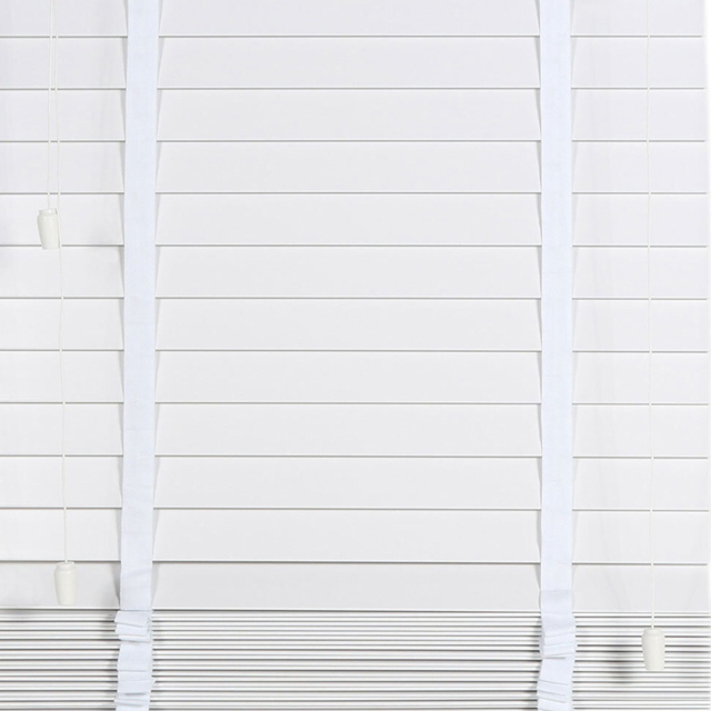 Ashwood Cotton White Venetian Blinds Cotton 60 x 160cm - image 1