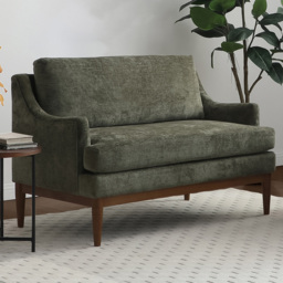Brody 2 Seater Olive Chenille Sofa