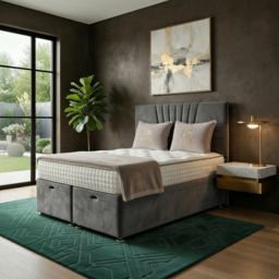 DS Living Vesper Grey Super King Size Ottoman Bed - thumbnail 4