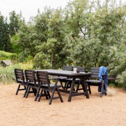 AMATA Usma 8 Seater Nordic Dining Table Black - thumbnail 3