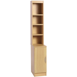 R White Cabinets Single Door Oak Desk Height Cupboard with Hutch - thumbnail 2