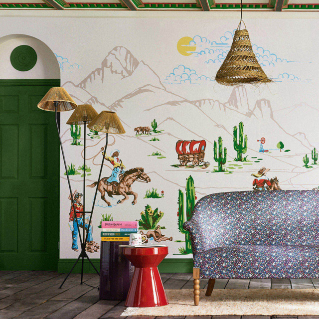 Cath Kidston Cowgirls Multicolour Mural - image 1